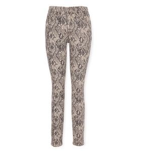 Veronica Beard Kate snake print high rise skinny jeans
